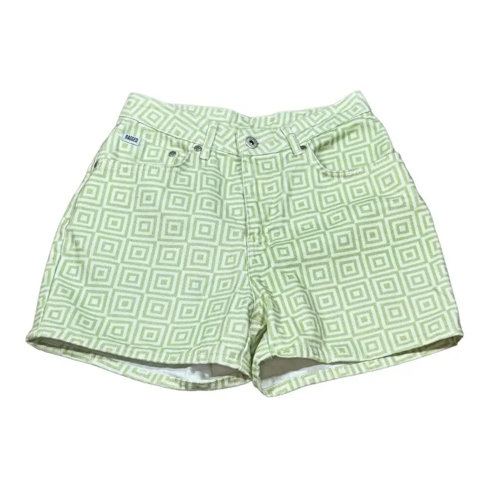 The Ragged Priest Turf Printed Denim Shorts - Picture 3 of 5